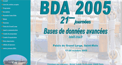 Desktop Screenshot of bda05.irisa.fr