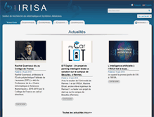 Tablet Screenshot of irisa.fr
